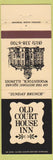 Matchbook Cover - Old Court House Inn Woodstock IL