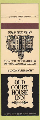 Matchbook Cover - Old Court House Inn Woodstock IL
