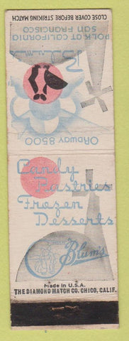 Matchbook Cover - Blum's San Francisco CA Candy