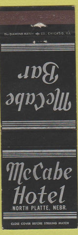 Matchbook Cover - McCabe Hotel North Platte NE