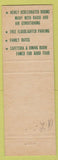 Matchbook Cover - Hotel Wakefield Marietta OH Walnut Room