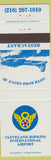 Matchbook Cover - Cleveland Hopkins International Airport OH