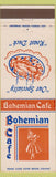 Matchbook Cover - Bohemian Cafe girlie Omaha NE