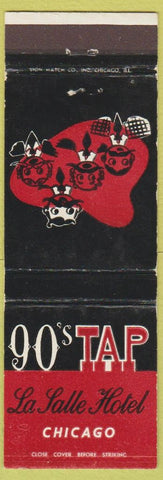 Matchbook Cover - LaSalle Hotel Chicago IL 90's Tap WEAR