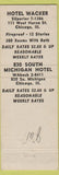 Matchbook Cover - Hotel Wacker Chicago IL