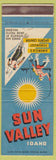 Matchbook Cover - Sun Valley ID Tourism Union Pacific Railroad