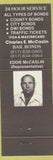 Matchbook Cover - Charles McCaslin Bail Bonds Fort Worth TX