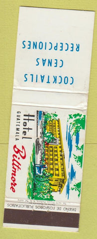 Matchbook Cover - Hotel Guatamala Giltmore Hotel