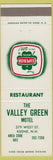 Matchbook Cover - Valley Green Hotel Keene NH