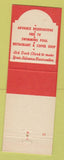 Matchbook Cover - Alama Plaza Hotel Courts Oklahoma City OK