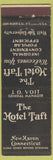 Matchbook Cover - Hotel Taft New Haven CT