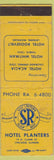 Matchbook Cover - Hotel Planters Chicago IL WORN