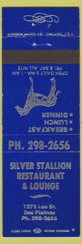 Matchbook Cover - Silver Stallion Restaurant Des Plaines IL