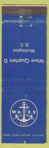 Matchbook Cover - Wave Quarters Washington DC military