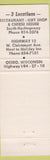 Matchbook Cover - Big Steer Sandwich Houses Osseo WI