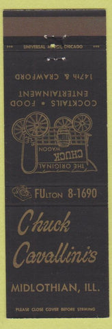 Matchbook Cover - Bhuck Ccavallini's Midlothian IL