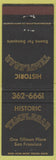 Matchbook Cover - Templebar San Francisco CA