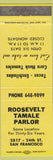 Matchbook Cover - Roosevelt Tamale Parlor San Francisco CA Mexican food