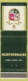 Matchbook Cover - Northernaire Three Lakes WI WORN
