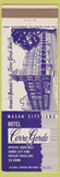 Matchbook Cover - Hotel Cerro Gordo Mason City IA