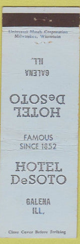 Matchbook Cover - Hotel DeSoto Galena IL
