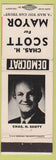 Matchbook Cover - Chas H Scott for Mayor election