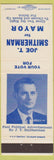 Matchbook Cover - Joe T Smitherman for Mayor Election Selma AL