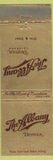 Matchbook Cover - Albany Hotel Denver Colorado