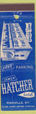 Matchbook Cover - James Hatcher Hotel Pikeville KY