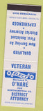 Matchbook Cover - Bernard O'Hare District Attorney Northampton PA
