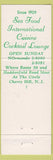 Matchbook Cover - Cinelli's Country House Cherry Hill NJ