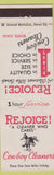 Matchbook Cover - Cowboy Cleaners Wichita KS