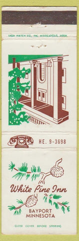 Matchbook Cover - White Pine Inn Bayport MN