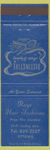 Matchbook Cover - Rays Hair Salon Ottawa ON