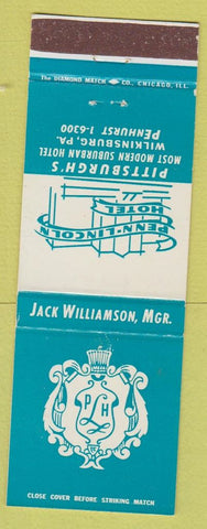 Matchbook Cover - Penn Lincoln Hotel Pittsburgh PA