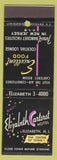 Matchbook Cover - Elizabeth Carteret Hotel Elizabeth NJ