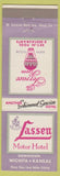 Matchbook Cover - Lassen Motor Hotel Wichita KS