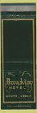 Matchbook Cover - Broadview Hotel Wichita KS