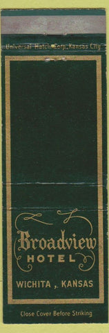 Matchbook Cover - Broadview Hotel Wichita KS