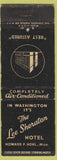 Matchbook Cover - Lee Sheraton Hotel Washington  DC? WORN