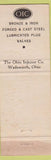 Matchbook Cover - Ohio Injector Company OIC Valves Wadsworth OH