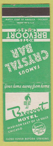 Matchbook Cover - Brevoort Hotel Chicago IL