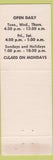 Matchbook Cover - Homestead BBQ Blue Island IL