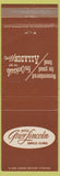 Matchbook Cover - Hotel Grier Lincoln Danville IL CREASE