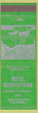 Matchbook Cover - Hotel Kirkpatrick Walsenburg Colorado green