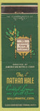 Matchbook Cover - Nathan Hale Hotel Willimantic CT Lounge Grill