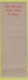 Matchbook Cover - Hotel Bond Bondmore Hartford CT