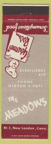 Matchbook Cover - The Meadows New London CT