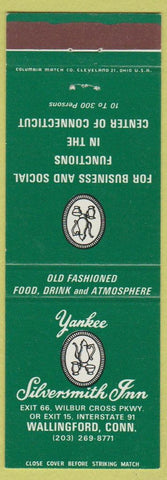 Matchbook Cover - Yankee Silversmith Inn Wallingford CT