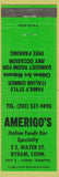 Matchbook Cover - Amerigo's Italian Restaurant Byram CT